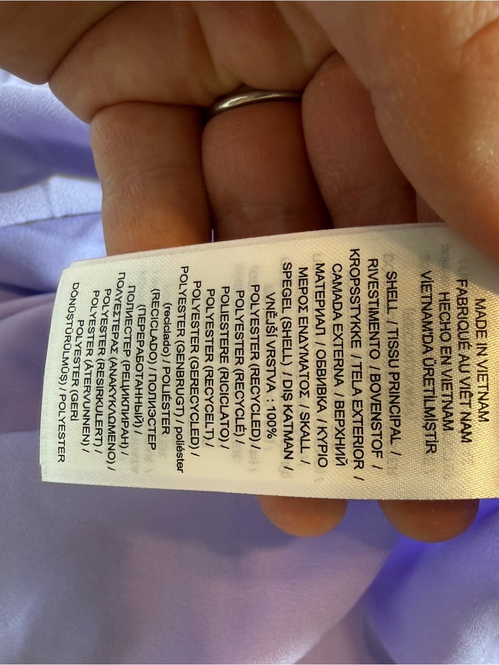 Lauren Ralph Lauren Lavender Layered Sleeveless Mini Dress - Picture 3 of 9